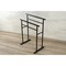 Kingston Brass Pedestal Steel Construction Towel Rack, Matte Black SCC8240 - alternate 2